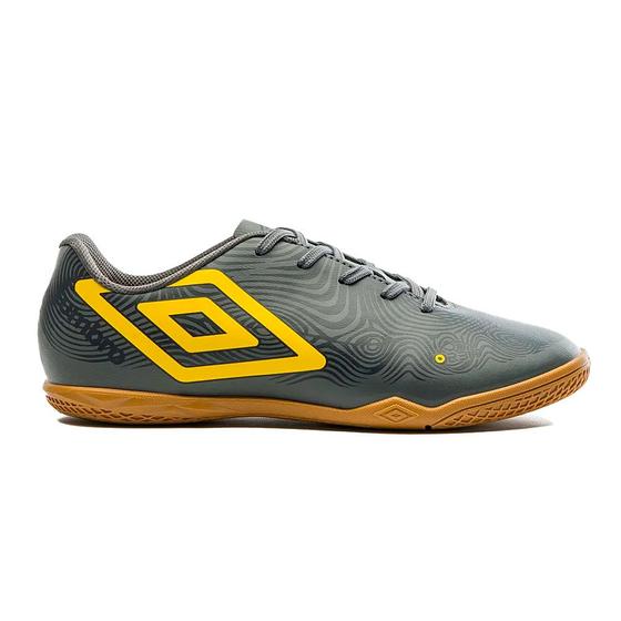 Imagem de Chuteira Umbro Orbit Futsal Grafite/Amarelo