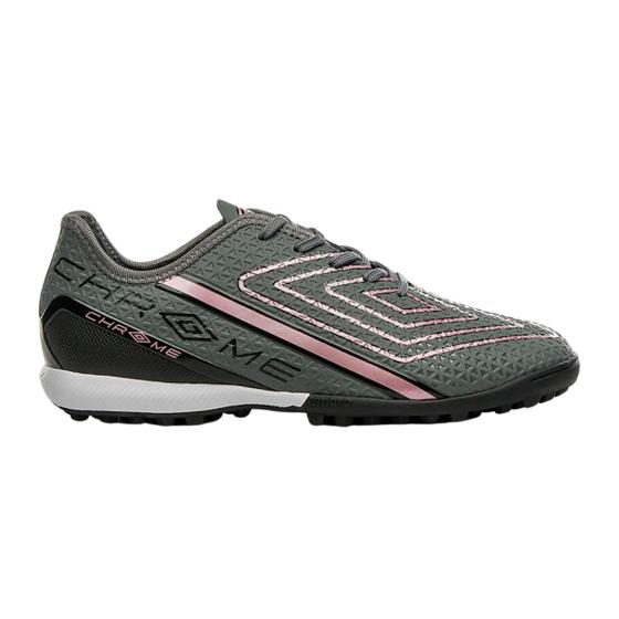 Imagem de Chuteira Umbro Society Masculina Grafite Preto Rosa