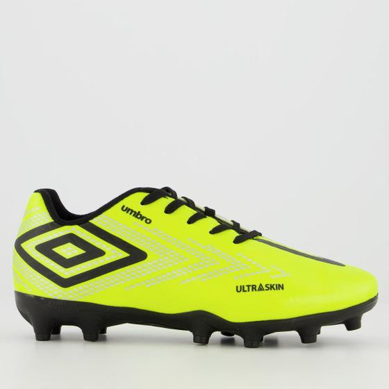 Imagem de Chuteira Umbro Ultraskin Campo Juvenil Verde Limão