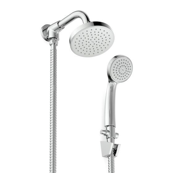 Imagem de Chuveiro 12 Cm com Desviador e Ducha Manual Basic