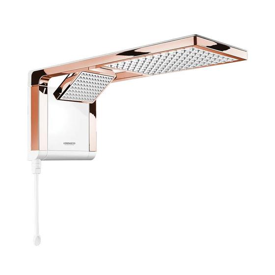 Imagem de Chuveiro Acqua Duo Branco Rose Gold Lorenzetti