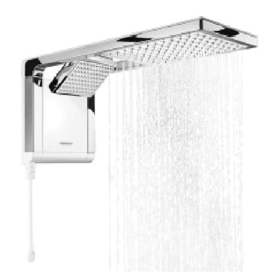 Imagem de Chuveiro Acqua Duo Lorenzetti Branco Com Cromado 5500w 127v