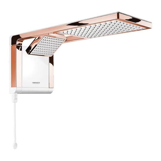 Imagem de Chuveiro Acqua Duo Ultra Branco e Rose Gold 127v Lorenzetti