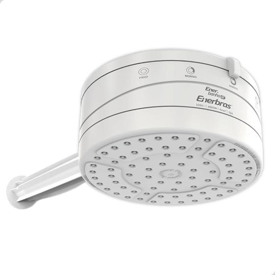 Imagem de Chuveiro Branco 4 Temperaturas Ducha 127V 5500W Com Braço