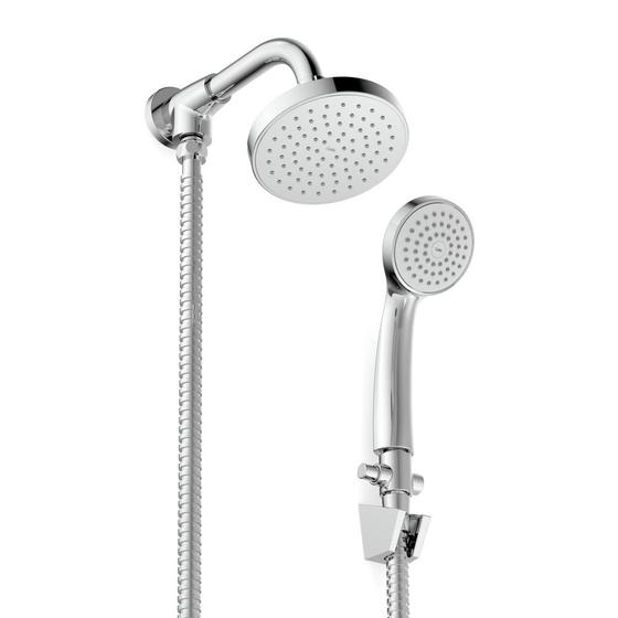 Imagem de Chuveiro Com Desviador e Ducha Manual Basic Cromado Celite 120mm