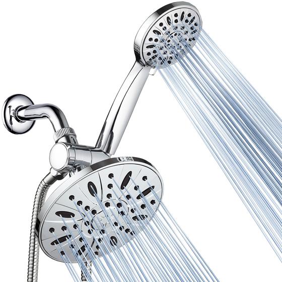 Imagem de Chuveiro de Alta Pressão AquaDance 7" - 3 Modos de Jato com Chuva e Portátil - Cromo
