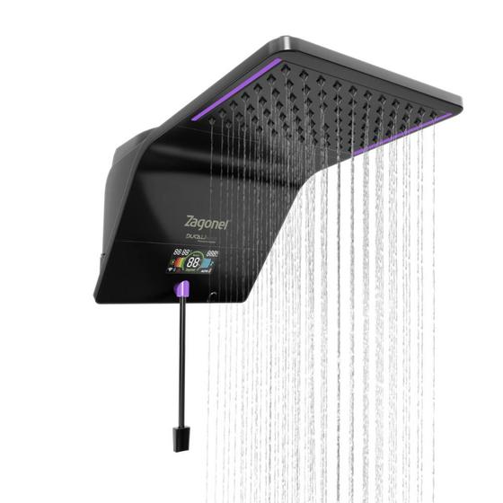 Chuveiro Ducali Premium Eletrônica 7500w 220v Preto Zagonel Menor preço em Chuveiro Ducali Premium Eletrônica 7500w 220v Preto Zagonel