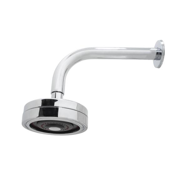 Chuveiro Ducha Autolimpante Redondo Cromado Articulável Solar ou Gás Menor preço em Chuveiro Ducha Autolimpante Redondo Cromado Articulável Solar ou Gás