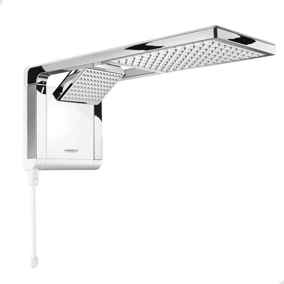 Chuveiro Ducha Branco Com Cromado Acqua Duo 220V 7800W Lorenzetti Menor preço em Chuveiro Ducha Branco Com Cromado Acqua Duo 220V 7800W Lorenzetti