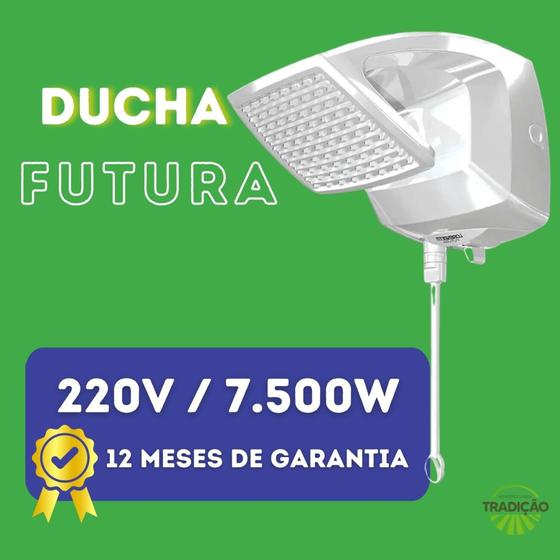 Chuveiro/ducha Eletrônico Futura Lorenzetti 7500w 220v Menor preço em Chuveiro/ducha Eletrônico Futura Lorenzetti 7500w 220v