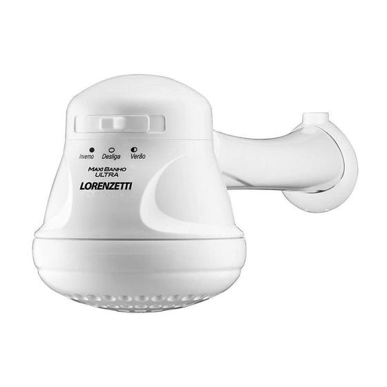 Imagem de Chuveiro Ducha Maxi Banho Ultra 3 Temperaturas 127V 5500W Com Cano Lorenzetti