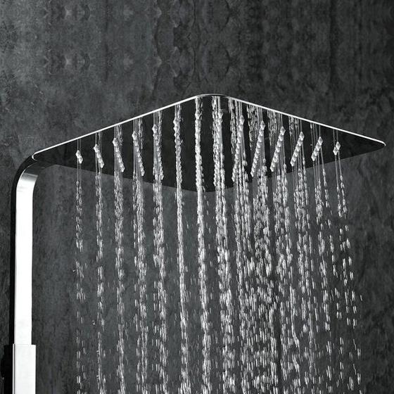 Chuveiro Ducha Quadrada Square Slim Inox 20x20 - Premierdecor Menor preço em Chuveiro Ducha Quadrada Square Slim Inox 20x20 - Premierdecor