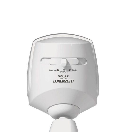 Imagem de Chuveiro Elétrico De Parede Lorenzetti Relax Ultra Branco 220v 5500w