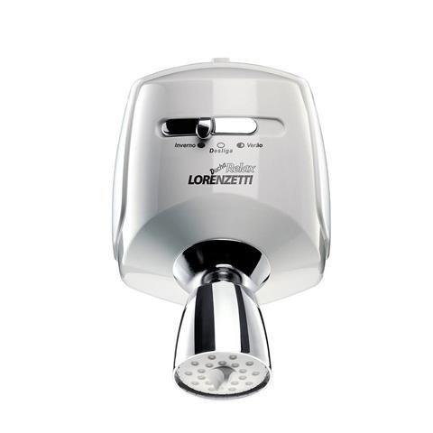 Imagem de Chuveiro Elétrico de Parede Relax Branco/Cromado 220v - Lorenzetti