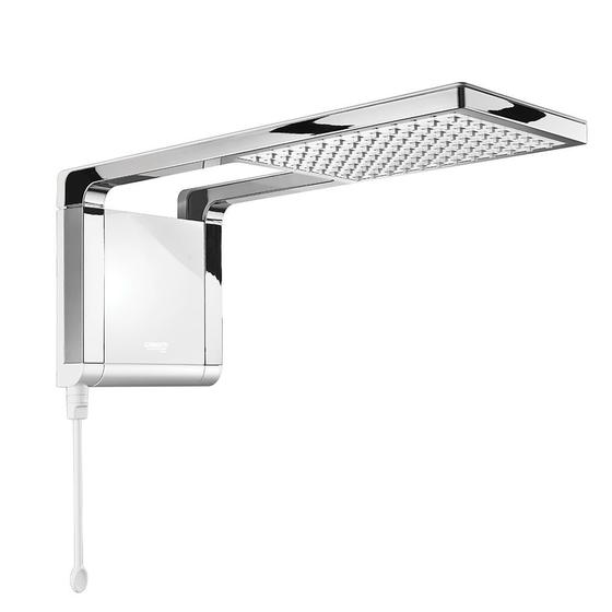Imagem de Chuveiro Eletrônico Acqua Storm Ultra Branco com Cromado 7800W 220V Lorenzetti