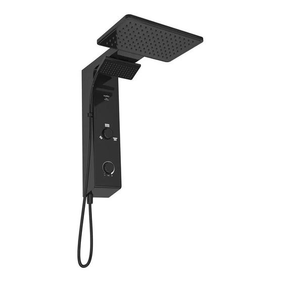 Chuveiro Hydra Falls 220V/7700W Eletronica Preta Menor preço em Chuveiro Hydra Falls 220V/7700W Eletronica Preta