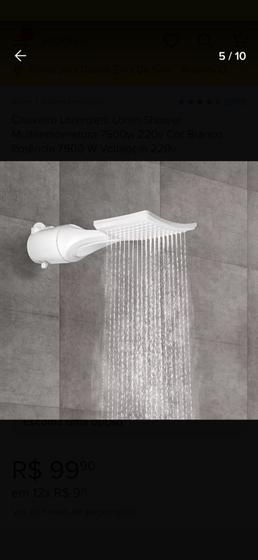 chuveiro loren shower eletronico lorenzetti 7500w + 2 lampadas led 9w lorenzetti Menor preço em chuveiro loren shower eletronico lorenzetti 7500w + 2 lampadas led 9w lorenzetti