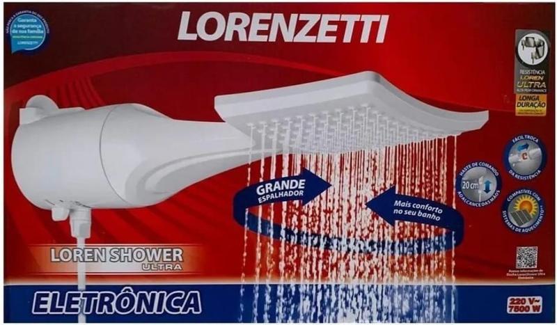 Menor preço em Chuveiro Loren Shower Multitemperaturas 6800W 220V~ LORENZETTI, Branco