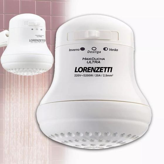 Imagem de Chuveiro Lorenzetti 3 Temperaturas 3.200W 220V Branco Maxi