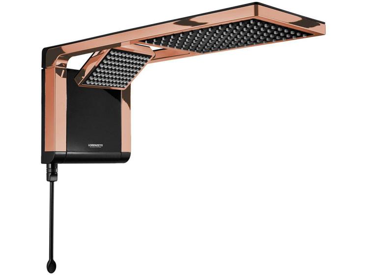 Imagem de Chuveiro Lorenzetti Acqua Duo Ultra 7800W - Black e Rose Gold Temperatura Gradual