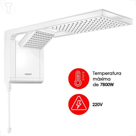 Imagem de Chuveiro lorenzetti acqua duo ultra branco 220v 7800w