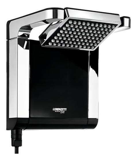 Imagem de Chuveiro Lorenzetti Acqua Ultra Star Preto Cromado 7800W 220v