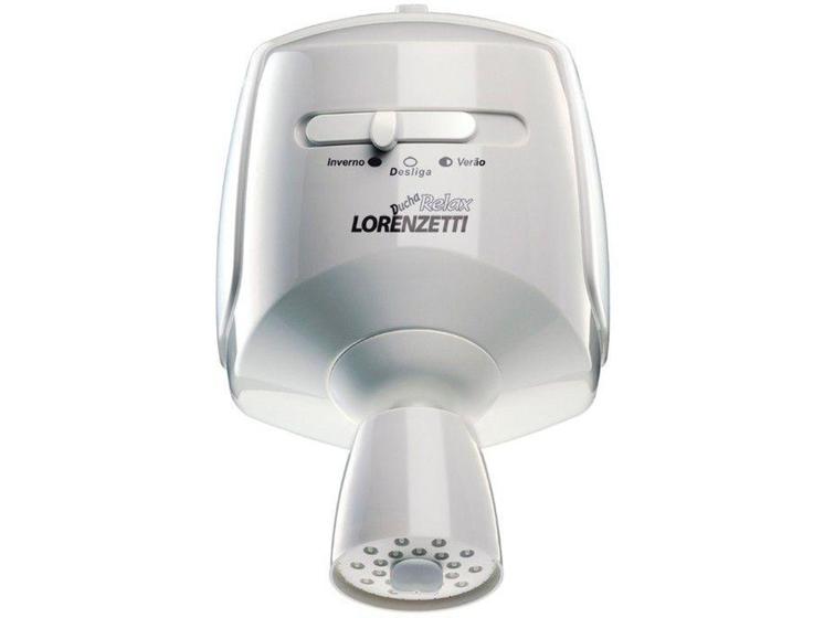 Chuveiro Lorenzetti Relax Luxo 5500W - 3 Temperaturas Branco Multitemperatura Menor preço em Chuveiro Lorenzetti Relax Luxo 5500W - 3 Temperaturas Branco Multitemperatura