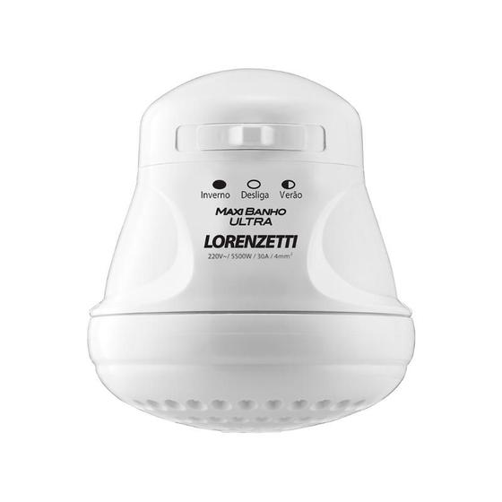 Chuveiro Maxi Banho com Cano 220V 5500W Lorenzetti Imagem de Chuveiro Maxi Banho com Cano 220V 5500W Lorenzetti