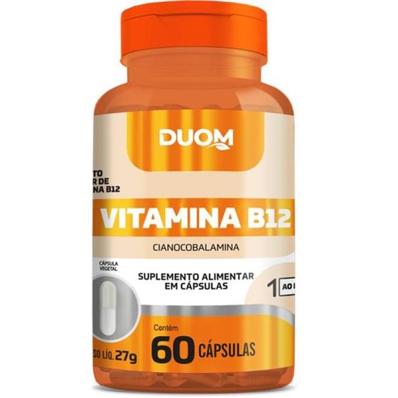 Imagem de Cianocobalamina Vitamina B12 Duom - 60 Cápsulas