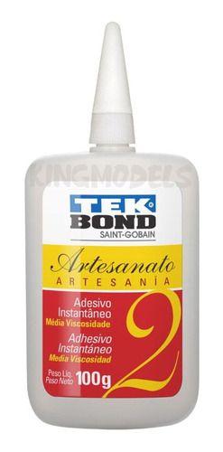 Imagem de Cianocrilato Tekbond -nº2 - Média Viscosidade - Frascão 100g