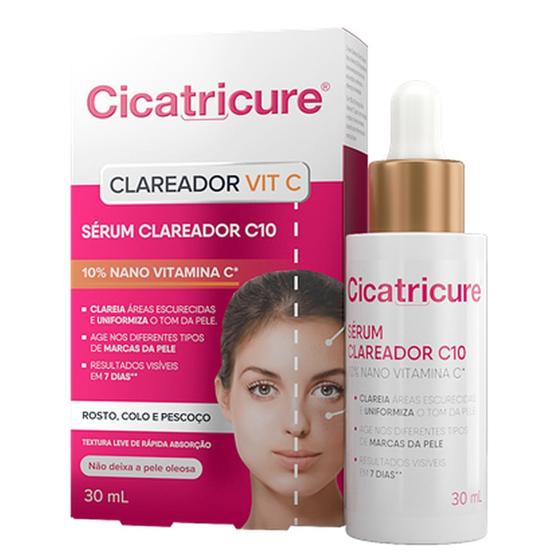 Imagem de Cicatricure sérum 30mL com vitamina C ácido gálico hialurônico