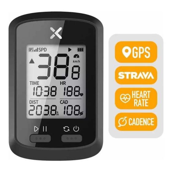 Imagem de Ciclocomputador Gps Xoss G+ Bluetooth Ant+ Strava