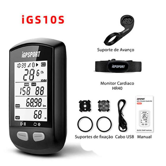 Ciclocomputador IGPSPORT IGS10S GPS + Sensor Cardíaco - Ciclocomputador ...