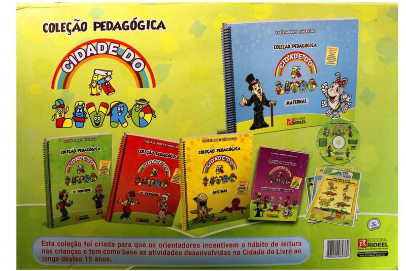 Imagem de Cidade do Livro: Coleção Pedagógica para Crianças de Maternal - 1º e 2º Períodos, com 5 Volumes, DVD e Cartazes
