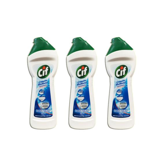 Imagem de Cif Multiuso Removedor De Sujeira Impossível Kit 3