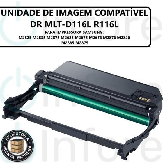 Imagem de Cilindro De Toner MLT-R116 Para Impressoras M2825nd R116 R116L  M2835dw M2875fd Compatível