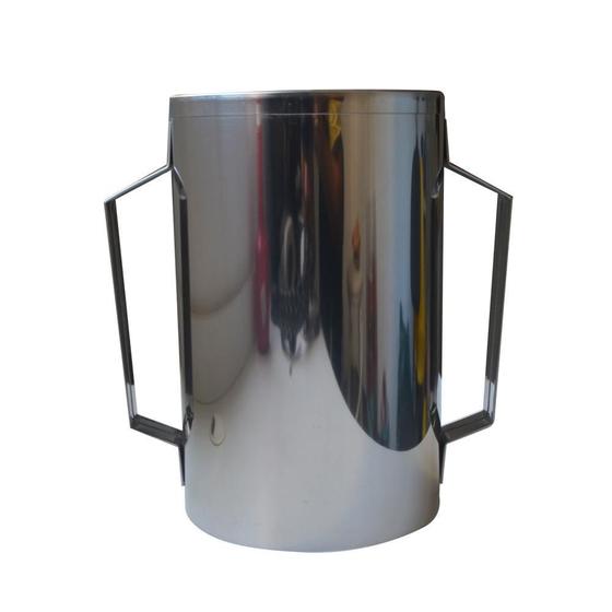 Imagem de Cilindro Grande Para Torre De Batata Em Inox 30X13Cm