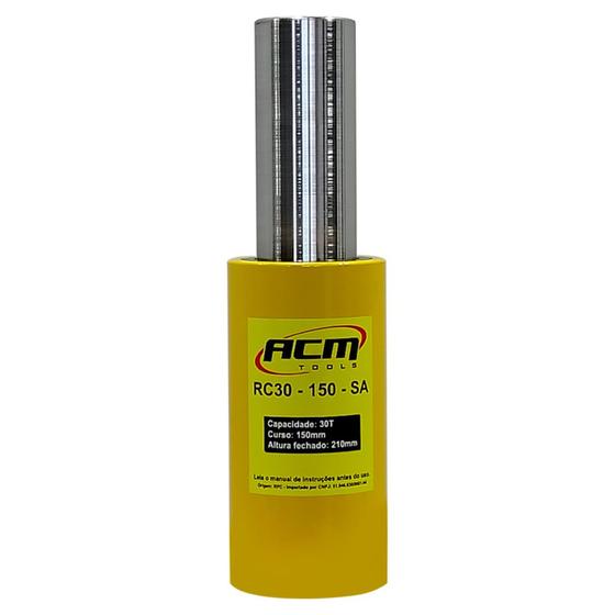 Imagem de Cilindro Hidráulico 30Ton SIMPLES AÇÃO RC30-150-SA ACM TOOLS