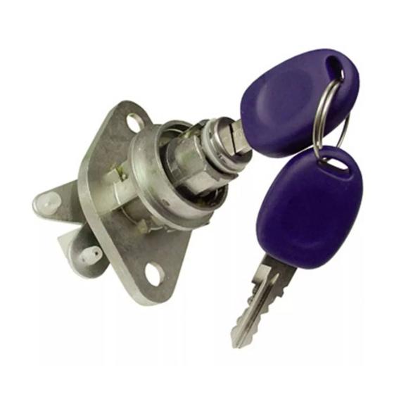 Imagem de Cilindro Miolo Chave Porta Baú Tmapa Traseira Fiorino Anos- 2004 2005 2006 2007 2008 2009 até 2013