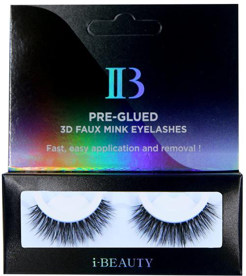 Imagem de Cílios i-Beauty pré-colados 3D Faux Mink Abundant Style F59