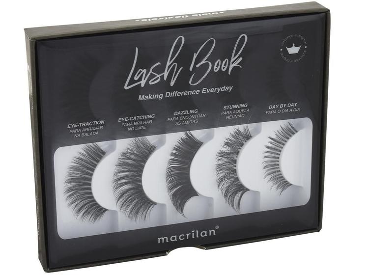 Imagem de Cílios Lash Book Macrilan Eb101Kit C/5 Pares