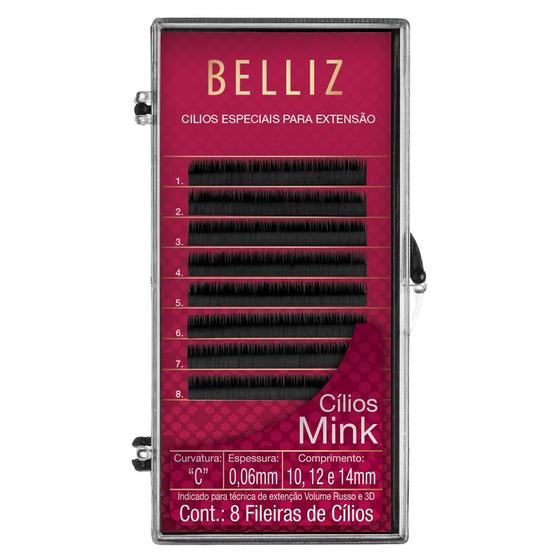 Imagem de Cílios para Alongamento Belliz - Mink C 006 Mix