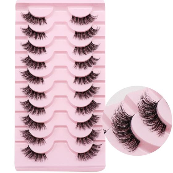 Imagem de Cílios postiços Ahrikiss Beauty Half Lashes Natural Look