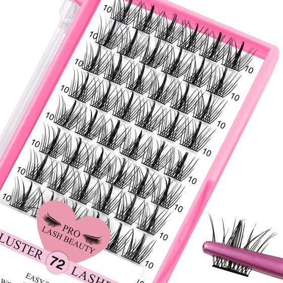 Imagem de Cílios Postiços PRO LASHBEAUTY Dazzle-D 10mm - 72 Peças