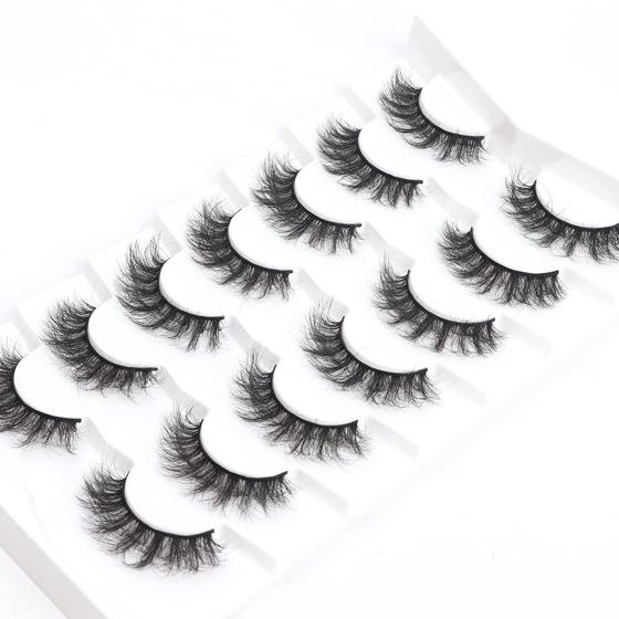 Imagem de Cílios postiços Sleec Beauty Mink Fluffy Lashes 18 mm 7 pares