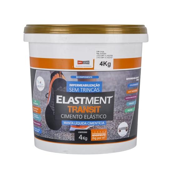 Imagem de Cimento Elástico Transitável Resistente A Transito Cinza - Elastment