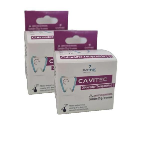 Cimento Obturador provisorio 25g Cavitec - Caithec - KIT C/ 2 unid Menor preço em Cimento Obturador provisorio 25g Cavitec - Caithec - KIT C/ 2 unid