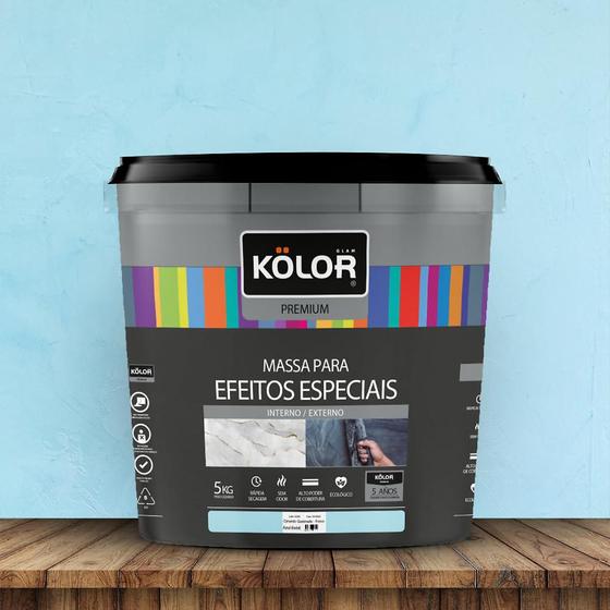 Imagem de Cimento Queimado 5,0 Kg Azul Kolor