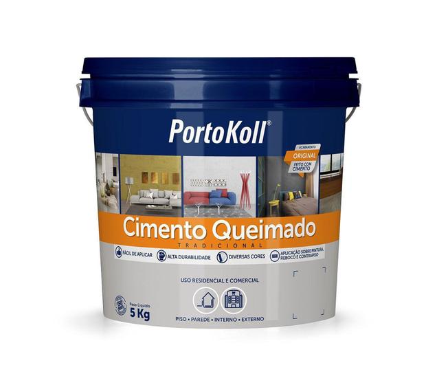 Cimento Queimado Carbono - PortoKoll - Bd 5 Kg Menor preço em Cimento Queimado Carbono - PortoKoll - Bd 5 Kg