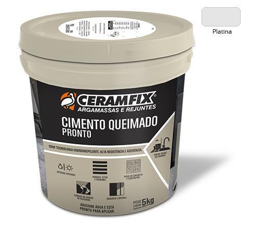 Imagem de Cimento Queimado Ceramfix Platina 5kg